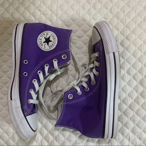 Electric Purple Chuck Taylor Converse High Tops